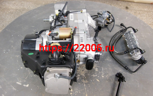 Двигатель Dingo150 (STELS Капитан) 4х такт.150 см3 157QMJ (GY6-150) моноблок с редуктором в сборе. фото 4 Двигатель Dingo150 (STELS Капитан) 4х такт.150 см3 157QMJ (GY6-150) моноблок с редуктором в сборе. фото 4