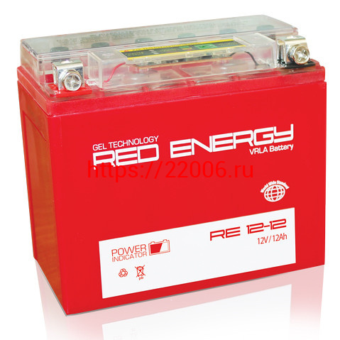 АКБ RED ENERDGY RE 1212 YTX14-BS, YTX12-BS (150*86*131) АКБ RED ENERDGY RE 1212 YTX14-BS, YTX12-BS (150*86*131)