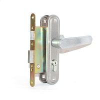 Замок Zenit (Зенит) врезной цилиндровый с защёлкой в комплекте с ручкой ЗВ4-3.03 (бриллиант), 4 кл.