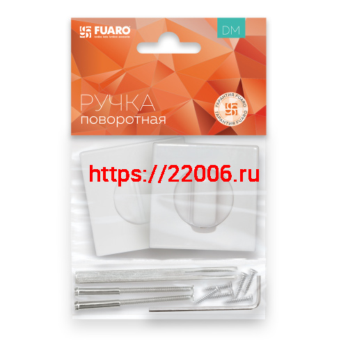 Ручка Fuaro (Фуаро) поворотная BK6.K.DM51 (BK6 DM) WH-19 белый фото 2 Ручка Fuaro (Фуаро) поворотная BK6.K.DM51 (BK6 DM) WH-19 белый фото 2