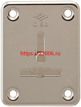 Накладка Cisa (Чиза) на сувальдный замок со шторкой 06.081.01.12 (НИКЕЛЬ) (1шт) Накладка Cisa (Чиза) на сувальдный замок со шторкой 06.081.01.12 (НИКЕЛЬ) (1шт)