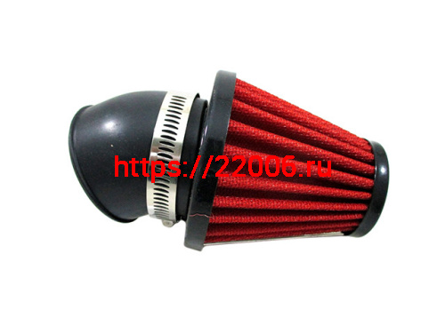 Фильтр воздушный нулевого сопротивления угол 45 градусов d-45мм без крышки RAD Фильтр воздушный нулевого сопротивления угол 45 градусов d-45мм без крышки RAD