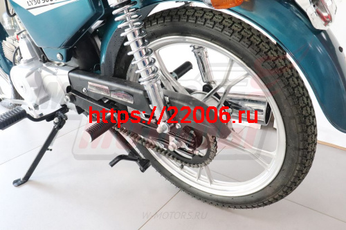 Мопед KT50 Alpha(ЭКОНОМ-2)(Тюнинг)(обод литой,перед.,зад.покрыш-дорожные,пластм.поворотники) МОРСКАЯ ВОЛНА фото 6 Мопед KT50 Alpha(ЭКОНОМ-2)(Тюнинг)(обод литой,перед.,зад.покрыш-дорожные,пластм.поворотники) МОРСКАЯ ВОЛНА фото 6