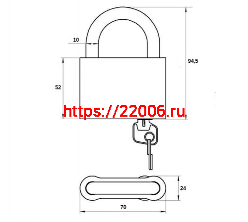 Замок Zenit (Зенит) навесной ВС1.02 фото 2 Замок Zenit (Зенит) навесной ВС1.02 фото 2