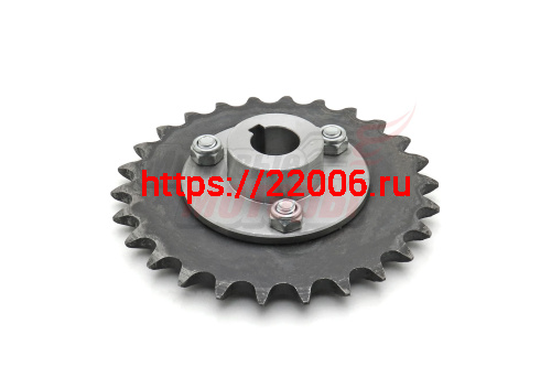 Звезда z=26 шаг 15,875 (посадка на вал 20мм) со сменной ступицей