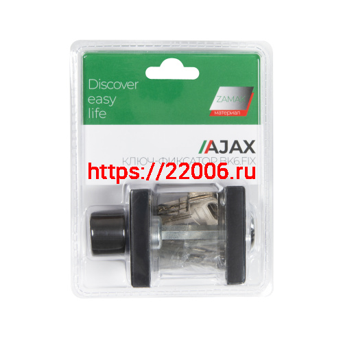 Ручка поворотная Ajax (Аякс) с фиксацией ключом BK6.FIX.JK BL-24 черный фото 3 Ручка поворотная Ajax (Аякс) с фиксацией ключом BK6.FIX.JK BL-24 черный фото 3
