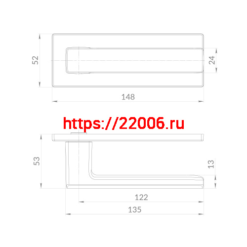 Ручка Punto (Пунто) раздельная K.EST.Q52.MEGA XL BL-24 черный фото 2 Ручка Punto (Пунто) раздельная K.EST.Q52.MEGA XL BL-24 черный фото 2