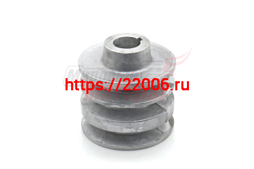 Шкив d22 мм ведущий 3-х ручейковый (Каскад)