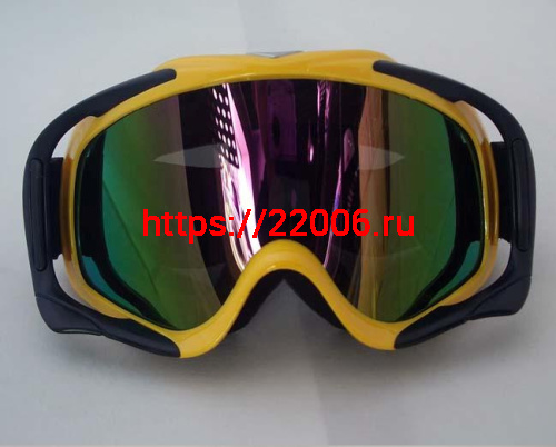 Очки 815-18 оправа желтая,линза радужные