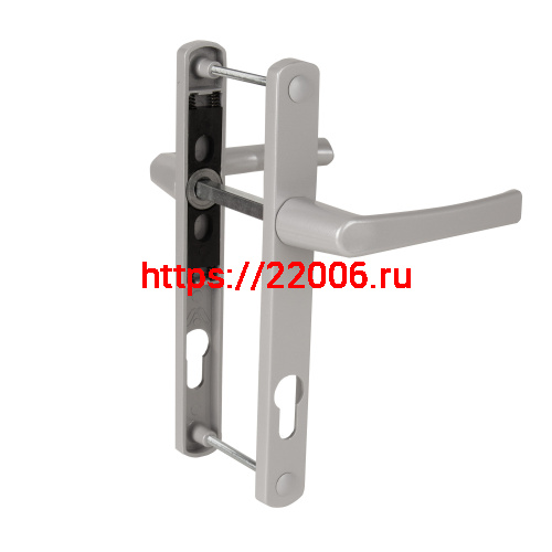 Ручка Punto (Пунто) на планке HANDLE.85.25.67-75 RAL 9006 серый Ручка Punto (Пунто) на планке HANDLE.85.25.67-75 RAL 9006 серый
