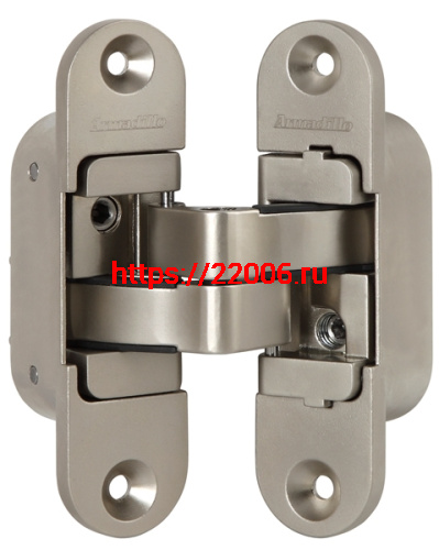 Петля Armadillo (Армадилло) скрытой установки U3D6200R SN правая (Architect 3D-ACH 60) мат. никель 60 кг