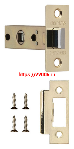 Защелка Fuaro (Фуаро) врезная METF12-45-25 (F12-45-25) GP латунь Защелка Fuaro (Фуаро) врезная METF12-45-25 (F12-45-25) GP латунь