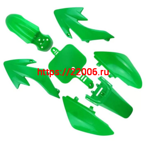 Комплект пластика для питбайка CRF50 (зеленый) Комплект пластика для питбайка CRF50 (зеленый)