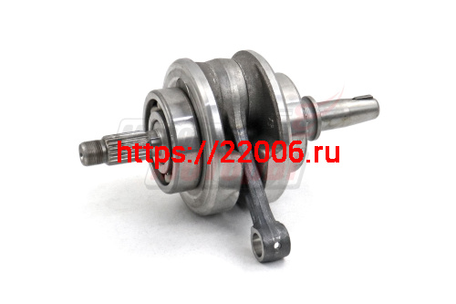 Коленвал CB125 одинаковые щеки (шатун 141мм, p15mm)