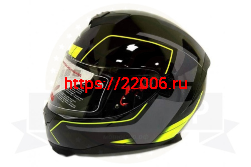 Шлем интеграл COBRA JK318, черный/зеленый(1), черный/красный(5), с очками, размеры L фото 4