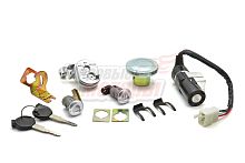 Замки (набор) зажигания+бардачка+сиденья+лючка бензобака Storm Indigo