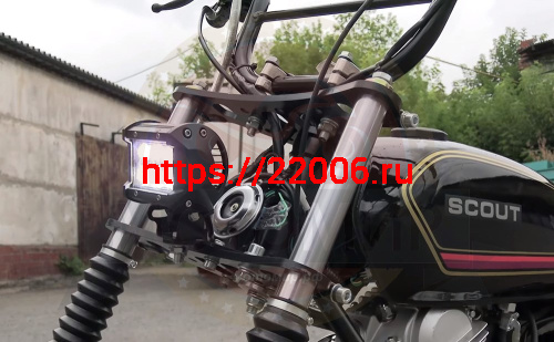 Мотоцикл внедорожный СКАУТ-3V-200 колеса 10" фото 2