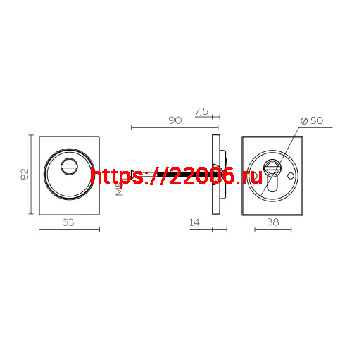 Броненакладка Fuaro (Фуаро) DEF.TRG/K.4286 SSC-16 сатинированный хром фото 2 Броненакладка Fuaro (Фуаро) DEF.TRG/K.4286 SSC-16 сатинированный хром фото 2