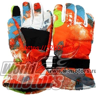 Перчатки зимние Winter-3 оранжевые Перчатки зимние Winter-3 оранжевые