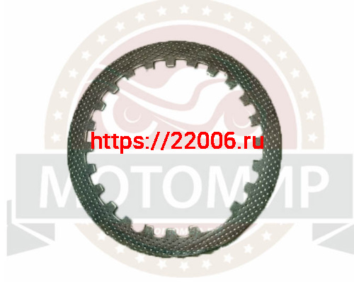 Диск сцепления CG/CB, YX140-160, YBR125 (156FMI-162FMJ) Хантер (82*90/110*1,2мм 24ш) (металл. 4 шт)