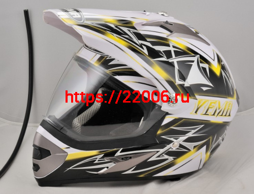 Мотошлем YM-911 черно-желтый (М) Мотошлем YM-911 черно-желтый (М)