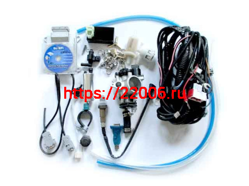 Инжектор для мотоцикла GN250 d-34 мм впускной открытый тип (комплект для установки)