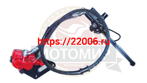 Гидравлика передняя в сборе скутер CITY (033) (L-940mm, 2 поршня) фото 4