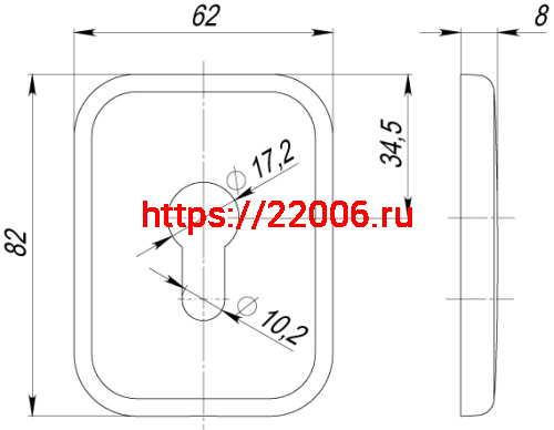 Декоративная Armadillo (Армадилло) Квадратная накладка на цилиндр ET-DEC SQ (ATC Protector 1) AB-77 Бронза фото 3 Декоративная Armadillo (Армадилло) Квадратная накладка на цилиндр ET-DEC SQ (ATC Protector 1) AB-77 Бронза фото 3