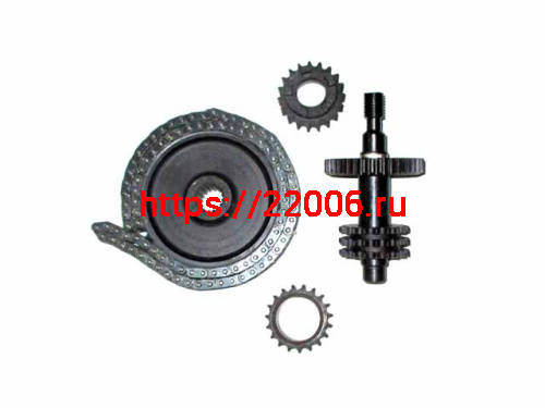 Комплект 3-х рядный коробки реверса "Буран" с цепочкой старого образца Комплект 3-х рядный коробки реверса "Буран" с цепочкой старого образца