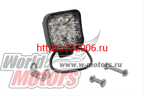 Фара cветодиодная WL-132F (ближн. свет, кв. мет. корп. 9 диодов по кругу, 27Вт) Арт.5207 Фара cветодиодная WL-132F (ближн. свет, кв. мет. корп. 9 диодов по кругу, 27Вт) Арт.5207