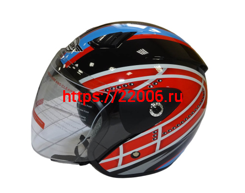 Шлем открытый FALCON XZH207 (Колобок) с забралом, размер S фото 2