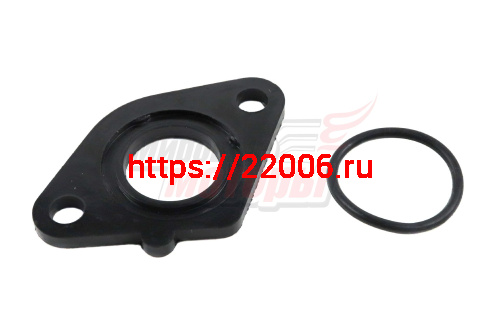 Проставка карбюратора (d-16мм) с резин. уплотнителем HONDA DIO AF-18/27, TACT AF-30/31, LEAD AF-20 Проставка карбюратора (d-16мм) с резин. уплотнителем HONDA DIO AF-18/27, TACT AF-30/31, LEAD AF-20