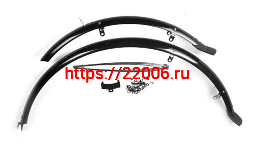 Крылья 26", пластиковые, черные, шикрокие (комплект) 3112615-15 Крылья 26", пластиковые, черные, шикрокие (комплект) 3112615-15