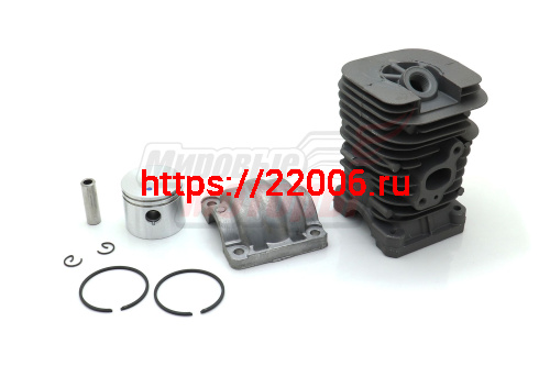 Поршневая группа в сборе Партнер 371 D41 двухкольцовая (ЧЕРНЕНЫЕ) с крышкой коленвала Поршневая группа в сборе Партнер 371 D41 двухкольцовая (ЧЕРНЕНЫЕ) с крышкой коленвала