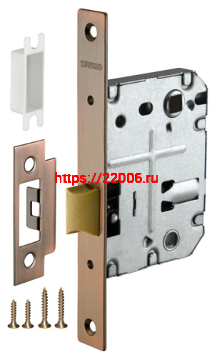 Защелка Fuaro (Фуаро) врезная PLASTIC P72-50 AC медь Защелка Fuaro (Фуаро) врезная PLASTIC P72-50 AC медь