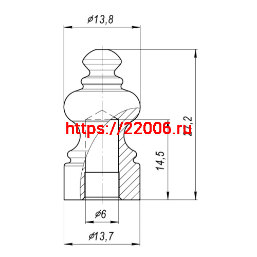 Колпачок DECORATIVE Armadillo (Армадилло) для универсальной петли OPTIMUM SG Мат. золото (2 шт.) фото 3