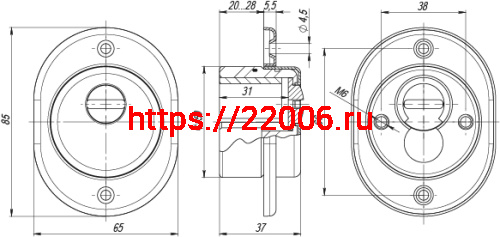 Броненакладка Fuaro (Фуаро) DEF 4935 GP ЛАТУНЬ фото 3