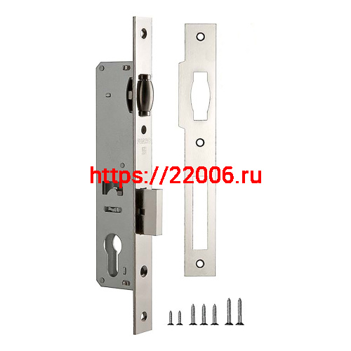 Корпус Fuaro (Фуаро) узкопрофильного замка с роликовой защелкой PROF155-25 (155-25) CP хром Корпус Fuaro (Фуаро) узкопрофильного замка с роликовой защелкой PROF155-25 (155-25) CP хром