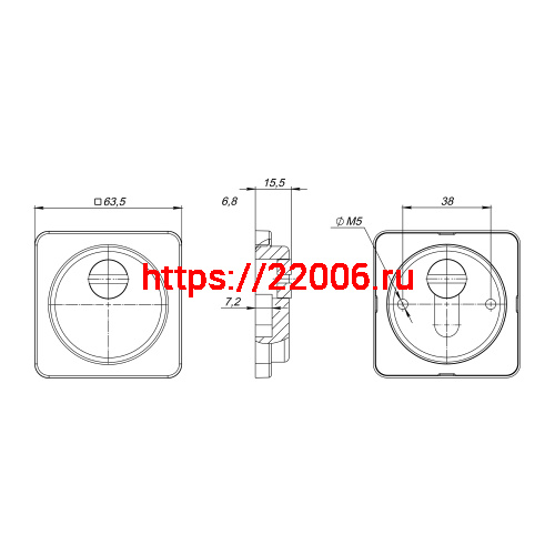 Накладка Fuaro (Фуаро) DEF.MSC/K-EXT.6212 BL-24 черный фото 3