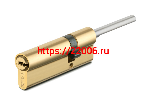 Цилиндровый механизм Kale kilit (Кале килит) под вертушку (дл.шток) 164 SX/91 (55+10+26) mm латунь 5 кл.