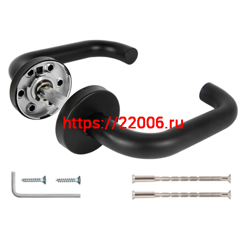 Ручка Fuaro (Фуаро) раздельная R.DSS201-0203/19 (8х110 мм) (INOX 201) BLACK фото 3 Ручка Fuaro (Фуаро) раздельная R.DSS201-0203/19 (8х110 мм) (INOX 201) BLACK фото 3