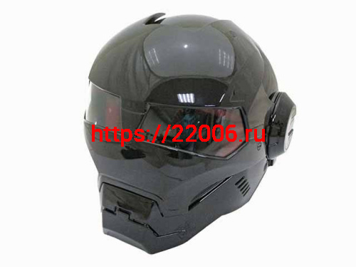 Мотошлем закрытый MASEI 610 черный (XL) Мотошлем закрытый MASEI 610 черный (XL)