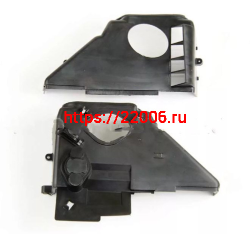 Кожухи охлаждения цилиндра (2 шт. компл.) + кожух крыльчатки генератора 139QMB 50сс Кожухи охлаждения цилиндра (2 шт. компл.) + кожух крыльчатки генератора 139QMB 50сс