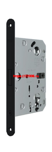 B06133.50.93 AGB (АГБ) Корпус врезного замка под цилиндр (черный) тех. уп. без отв. пл. POLARIS WAVE B06133.50.93 AGB (АГБ) Корпус врезного замка под цилиндр (черный) тех. уп. без отв. пл. POLARIS WAVE