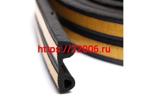 Самоклеящийся Trelleborg (Треллеборг) уплотнитель, профиль P-100 9x5,5 мм TLT, черный (бобина 100 м) 2020 год