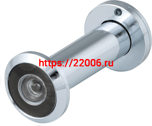 Глазок Fuaro (Фуаро) дверной, оптика пластик DV 3/90-55/S (VIEWER 3 DVS) CP хром