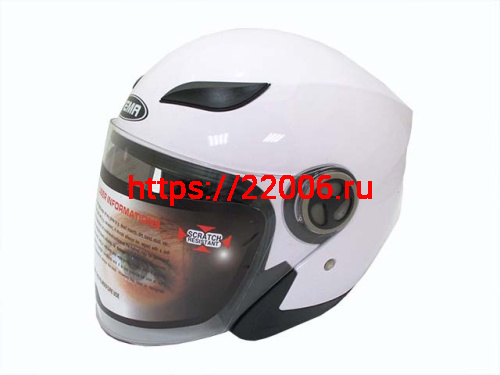Мотошлем YM-619 белый (L)