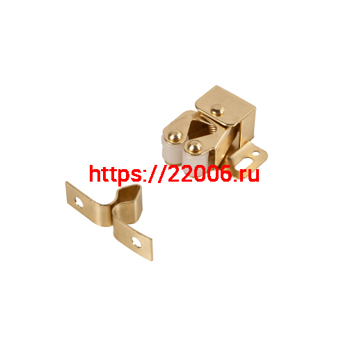 Защелка Ajax (Аякс) роликовая металлическая ZLR32х26 GP золото Защелка Ajax (Аякс) роликовая металлическая ZLR32х26 GP золото