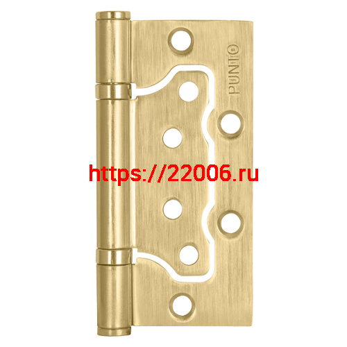 Петля Punto (Пунто) универсальная без врезки IN4200W SB (200-2B 100x2,5) мат. золото Петля Punto (Пунто) универсальная без врезки IN4200W SB (200-2B 100x2,5) мат. золото