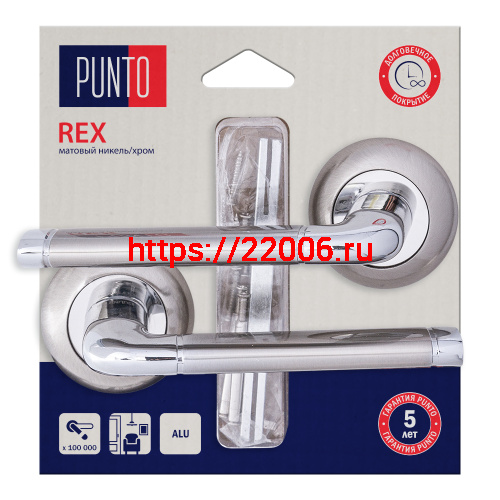 Ручка Punto (Пунто) раздельная LM/A R.TL54.REX/HD SN/CP-3 матовый никель/хром Ручка Punto (Пунто) раздельная LM/A R.TL54.REX/HD SN/CP-3 матовый никель/хром